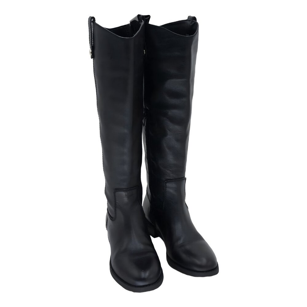I.N.C. Fawne Women's Riding Boots Black Leather US 7M